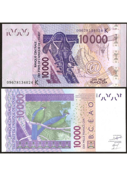 SENEGAL (W.A.S.) 10.000 Francs 2003 Fior di Stampa