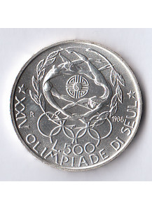 1988 - Lire 500 XXIV Olimpiadi di Seul  Moneta di Zecca Italia