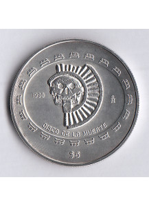 1998 MESSICO 5 Pesos - Oncia d'argento Disco de La Muerte Fdc