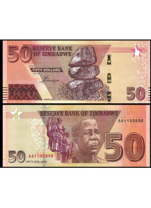 ZIMBABWE 50 Dollars 2020 (2021) Fds